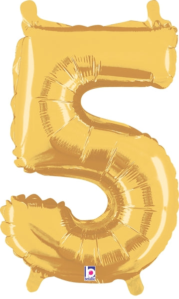 14"Betallic Gold foil number 5