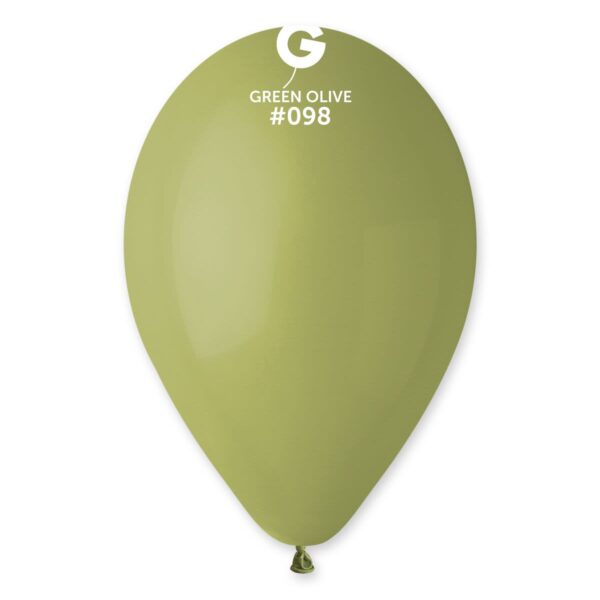 12" Gemar Green Olive #098 50pcs